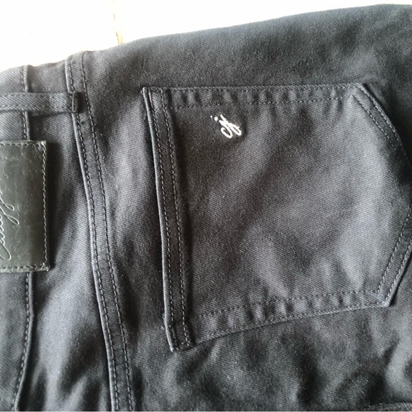 Carly Jean Los Angeles Black Distressed Straight Leg Jeans - Picture 4 of 5